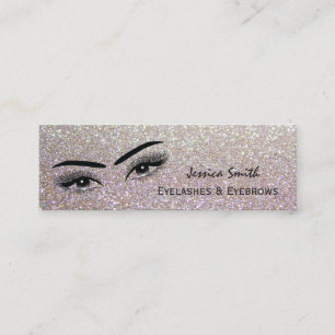 Glam elegante glitzernde verführerische Augen Mini Visitenkarte