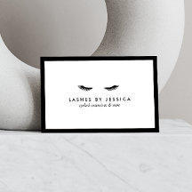 Glam Eyelashes Klassisches Schwarz und Weiß