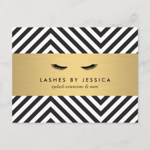 Glam Eyelashes mit fett formatierter Postkarte