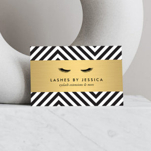 Glam Eyelashes mit fett-Pattern-Visitenkarten Visitenkarte