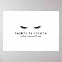 Glam Eyelashes Schwarz und Weiß
