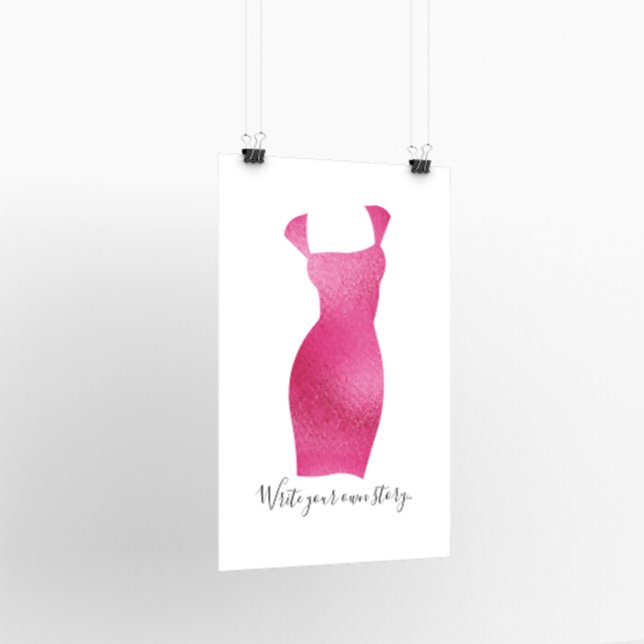 Glam Feminine Silhouette Poster (Von Creator hochgeladen)