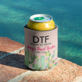 Glam Fiesta Personalisiert Bachelorette Can Cooler Dosenkühler