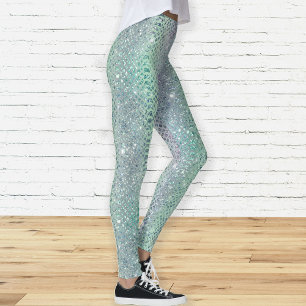 Glam Funkelnd Diamond Snakekin Muster Leggings