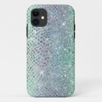 Glam Funkelnd Diamond Snakeskin Muster