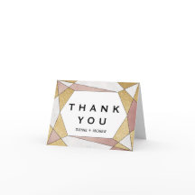 Glam Geometric Diamond Vielen Dank