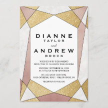 Glam Geometric Diamond Wedding