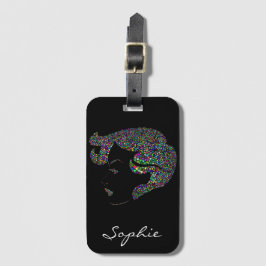 Glam Girl mit Herzen Gepäckanhänger