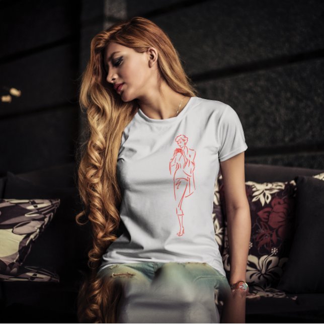 Glam Girl mit Kamera T-Shirt (Von Creator hochgeladen)
