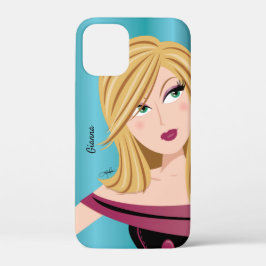 Glam Girl Sassy Attitude Blonde Personalisiert Aqu Case-Mate iPhone Hülle