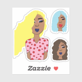 Glam Girls Stickers Set 1 Aufkleber
