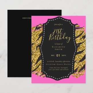 Glam Girly Glitzer 21. Geburtstag (oder andere) Ei