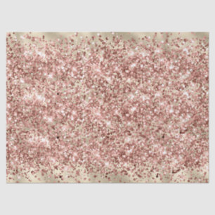 Glam Girly Rose Gold Rosa Glitzer Sparkle Confetti Seidenpapier