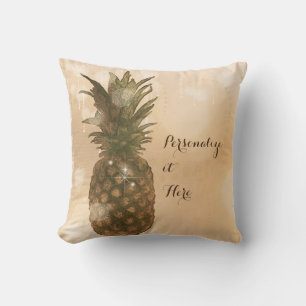 Glam Glänzende Ananas Elegant Tropisch Custom Kissen