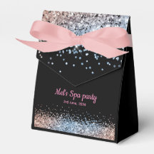 Glam Glitzer rosa und schwarz