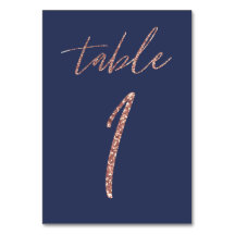 Glam Glitzer Rose Gold und Blue Wedding