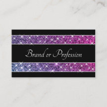 Glam Glitzer Sterne Lila Shimmer Spark Schwarz