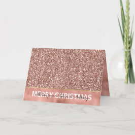 Glam Glitzy Glitzer Rose Gold Weihnachten