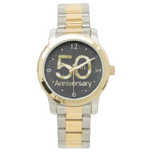 Glam Gold 50 Jahre alt Armbanduhr
