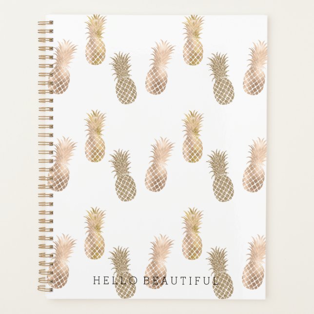 Glam Gold Ananas Planer (Vorderseite)