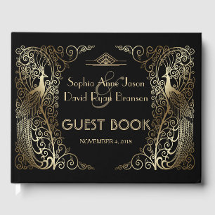 Glam Gold Art Deco Gästebuch