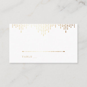 Glam gold art Deko vintage Hochzeit Platzkarten