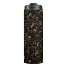 Glam Gold Blätter Muster braun