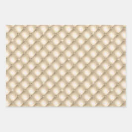 Glam Gold Cream Champagne Diamond Glitz Wedding Geschenkpapier Set