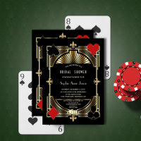 Glam Gold Fleur-de-lis Gatsby Style Brautparty