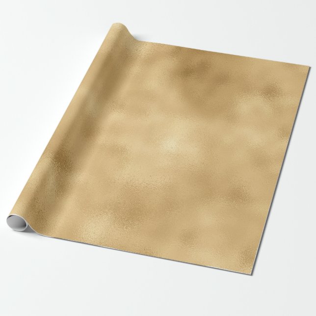 Glam Gold Geschenkpapier (Ungerollt)