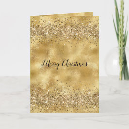 Glam Gold Glitzer Confetti Karte