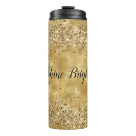 Glam Gold Glitzer Confetti          Thermosbecher