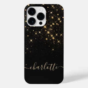 Glam Gold Glitzer Diamant Sparkle Elegante iPhone 14 Pro Max Hülle