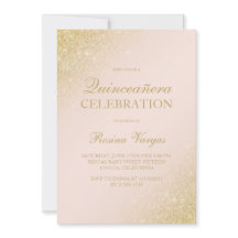 Glam Gold Glitzer Drehbuch rot Rosa Quinceanera