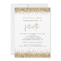 Glam Gold Glitzer Fortieth Party