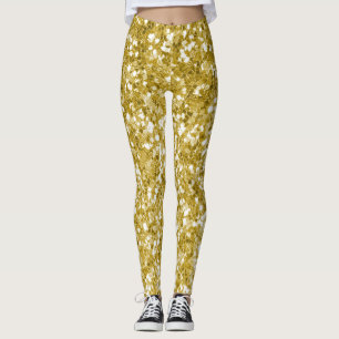 Glam Gold Glitzer Leggings