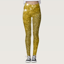Glam Gold Glitzer Leggings