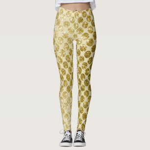 Glam Gold Glitzer Leggings