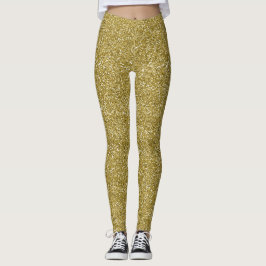 Glam Gold Glitzer Leggings