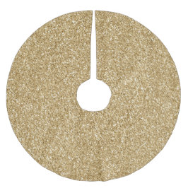 Glam Gold Glitzer Polyester Weihnachtsbaumdecke