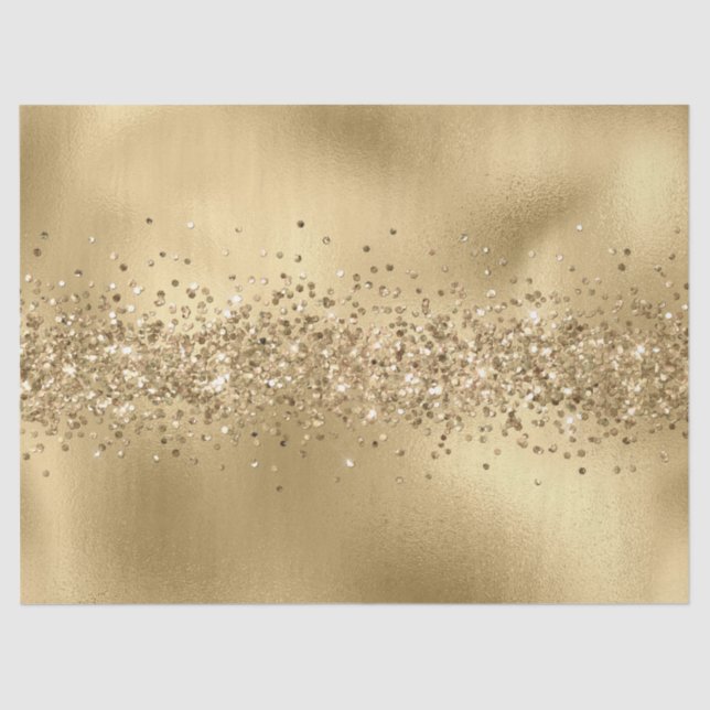 Glam Gold Glitzy Sparkle Glitzer    Seidenpapier (Vorderseite)