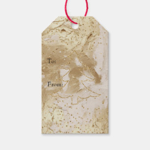 Glam Gold Paint Glitzer Sparkle Weihnachtsbaum Geschenkanhänger