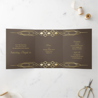 Glam Gold Quinceanera Party Einladung