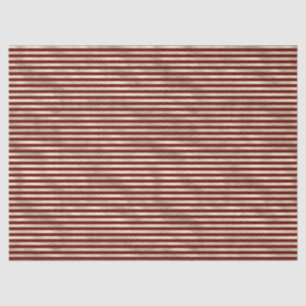 Glam Gold Red Holiday Streifen Seidenpapier
