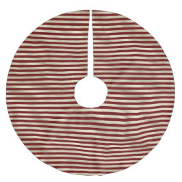 Glam Gold Red Holiday Streifen Weihnachten Polyester Weihnachtsbaumdecke