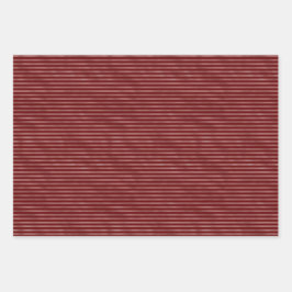 Glam Gold Red Stripes Peace Liebe Geschenkpapier Set