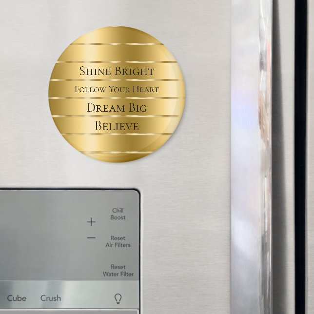 Glam Gold Ribbon Magnet (In Situ (Kühlschrank))