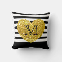 Glam/Gold Sequins Herz/Personalisiert gestreift