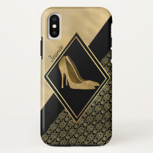 Glam Gold Stilletto Heelses iPhone X Fall Case-Mate iPhone Hülle