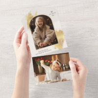 Glam Gold Swashes & Arch Holiday Foto